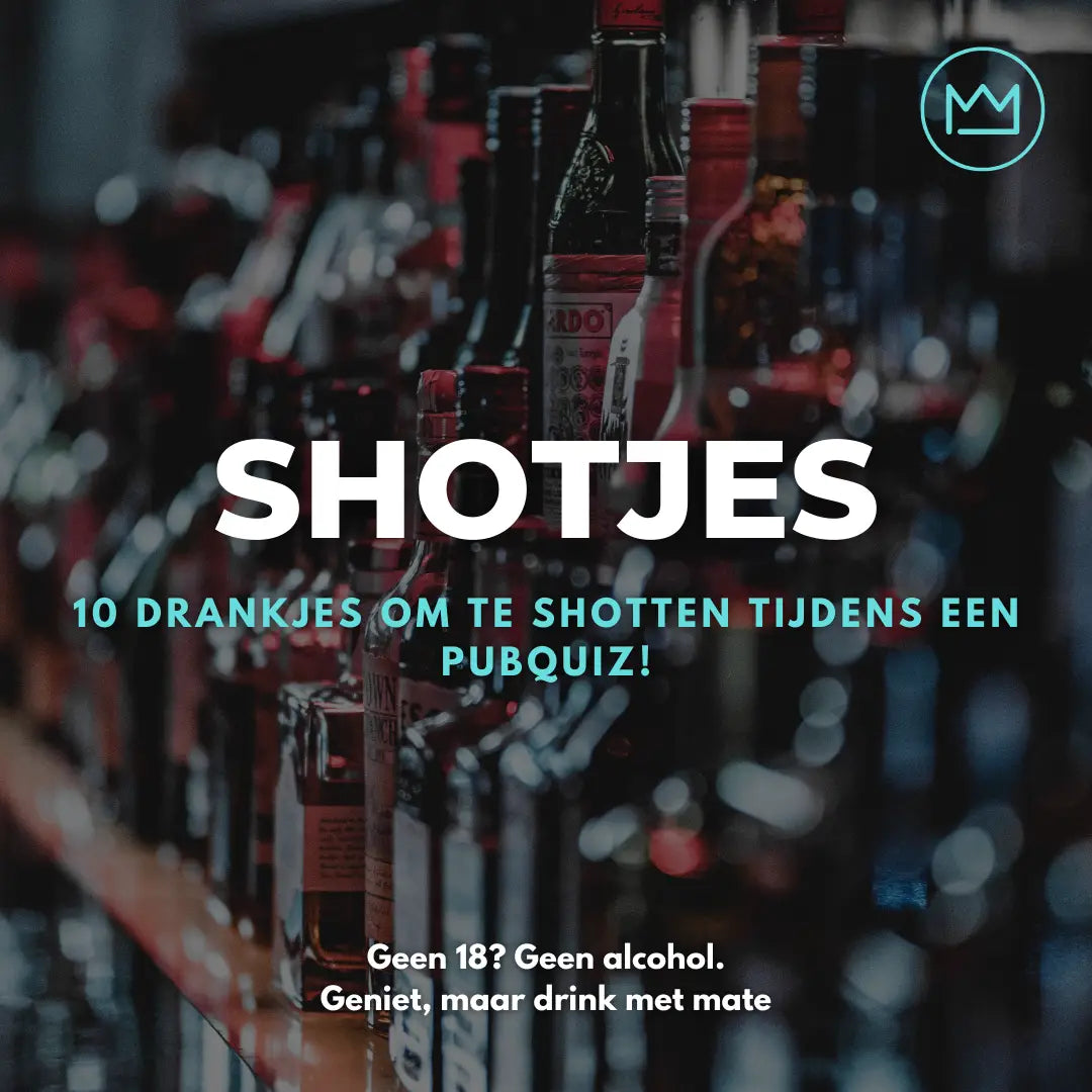 10 drankjes die je kan gebruiken bij je pubquiz! De Pubquiz Koning