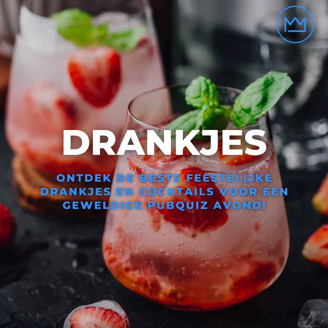 Ontdek De Beste Feestelijke Drankjes en Cocktails voor een Geweldige Pubquiz Avond! De Pubquiz Koning